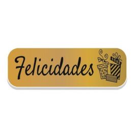 Etiquetas Regalo Adh. Holograficas Rollo 250 Uds. 45X15 Felicidades Oro Etiquetas Regalo Adh. Holograficas Rollo 250 Uds. 45X15 Felicidades Oro Precio: 9.89999978. SKU: B18SBASLYP