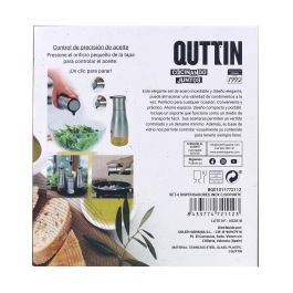 Quttin Set de 4 Dispensadores de Acero Inoxidable con Soporte (8 Unidades)