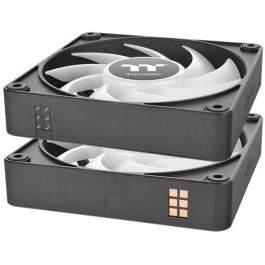 Thermaltake CL-F182-PL14SW-A Ventilador de 14cm para Refrigeración de PC - Rodamiento Hidráulico - Color Negro (Pack de 3)