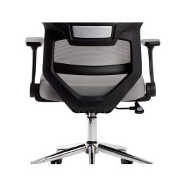 Silla Q-Connect Oficina Lucca Malla Base Metalica Alt Max 1090 Anc 700 Prof 650 Ruedas Premium Color Negro Gris