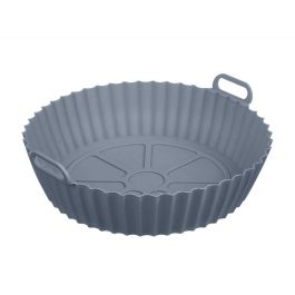 Kinvara Molde Redondo de Silicona Gris Oscuro para Freidora de Aire, Capacidad 2.5-5 L y 22.5x6.5x19.5 cm (12 Unidades) Kinvara Molde Redondo de Silicona Gris Oscuro para Freidora de Aire, Capacidad 2.5-5 L y 22.5x6.5x19.5 cm (12 Unidades)
