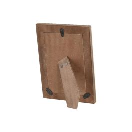 DKD Home Decor Marco de Fotos Moderno de Madera de Mango y Cristal Natural 10x15 cm con Rayas 1.8 x 19 x 14 cm