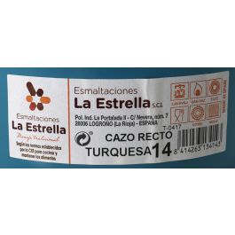 Cazo Recto 14 cm Turquesa - La Estrella (6 Unidades) Cazo Recto 14 cm Turquesa - La Estrella (6 Unidades)