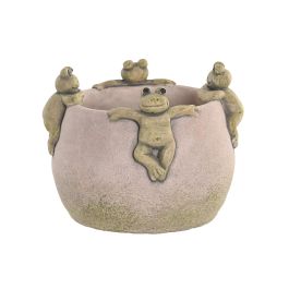 DKD Home Decor Jarrón Shabby de Cemento Gris Verde con Ranas 16x16x12 cm Pack de 12 Unidades Precio: 79.68999984. SKU: B19ARE5CH6
