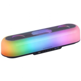 Mars Gaming Barra de Sonido MSB-ORB Bluetooth 20W 2.0 Negra RGB Orbilight 360º
