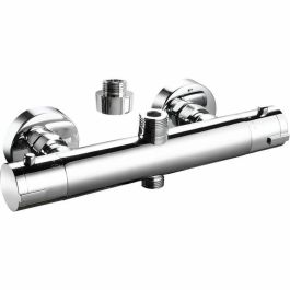 Rousseau Ducha Termostática Loona Cromada. Estilo Moderno, Seguridad Antiescaldado. Cuerpo de Latón, Desviador Integrado, Distancia 150mm. Rousseau Ducha Termostática Loona Cromada. Estilo Moderno, Seguridad Antiescaldado. Cuerpo de Latón, Desviador Integrado, Distancia 150mm.