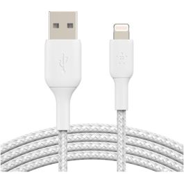 Cable USB a Lightning Belkin CAA002BT1MWH Blanco 1 m