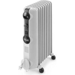 DELONGHI TRRS0920 Radiador de baño de aceite de 2000 vatios - 3 niveles de potencia - Comfortemp - Energía real (+ 35% de convección)