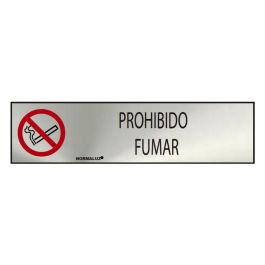 Normaluz Cartel informativo "prohibido fumar" acero inoxidable adhesivo 0.8mm 5x20cm Precio: 2.95000057. SKU: S7906994