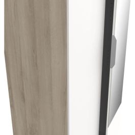 Armario GHOST - decoración roble Kronberg y blanco mate - 2 puertas + 1 espejo - L.79,4 x P.51,1 x A. 203 cm - DEMEYERE Armario GHOST - decoración roble Kronberg y blanco mate - 2 puertas + 1 espejo - L.79,4 x P.51,1 x A. 203 cm - DEMEYERE