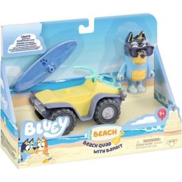 BLUEY quad de playa con figura Bandit y accesorios - Bluey