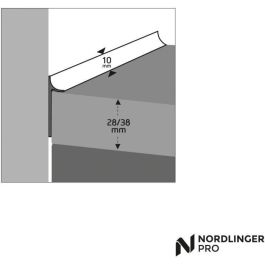 Junta de estanqueidad - NORDLINGER PRO - 3 m - Gris Aluminio