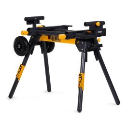 Toughbuilt Tb-s510 Soporte universal para ingletadora, extensible hasta 195cm/77", ruedas de caucho macizo, compatible con mayoría de marcas