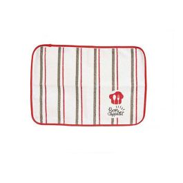 Mantel Individual Rizo Bon Appetit Kinvara 33x48 cm - Rojo/Blanco, 30% Poliéster 70% Algodón (24 Unidades) Precio: 24.50000014. SKU: S3609343