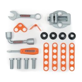Smoby Black+Decker SMOB360219 Set de Juguete Carretilla de Mano + Caja 3 en 1