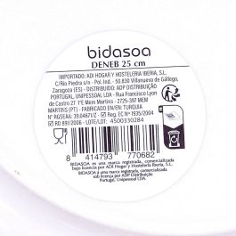 Bidasoa Deneb Hydrozero Plato Llano de Porcelana 25 cm Marrón - Cerámica Profesional Resistente y Apilable Apto Microondas