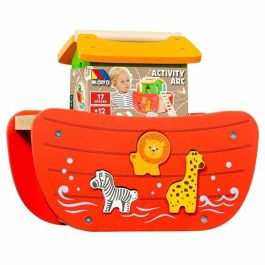 Molto Arca de Noé de madera con 17 piezas, ideal para niños a partir de 3 años Molto Arca de Noé de madera con 17 piezas, ideal para niños a partir de 3 años