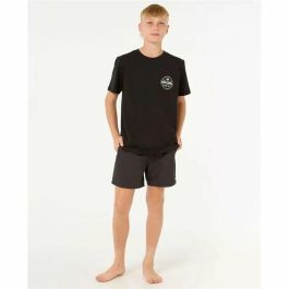 Camiseta de Manga Corta Infantil Rip Curl Staple Negro 3-4 Años