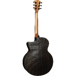 LAG Guitarra Acústica Jumbo Electroacústica Sauvage Lag Natural Satinado Tapa Sólida Brankowood Fondo Aros Eucalipto Cutaway Electrónica Stage LAG Funda Incluida