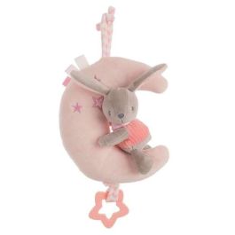 Luna caja de musica conejo rosa terciopelo 25 cm Precio: 11.49999972. SKU: B1K3ZDWQMT