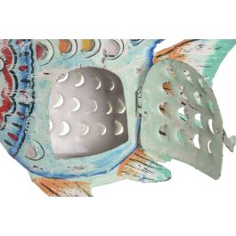 DKD Home Decor Decoración Mediterráneo Azul Multicolor 27 x 8 x 21 cm (4 Unidades)