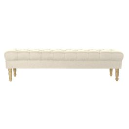 Banqueta Home ESPRIT Crema Poliéster Madera