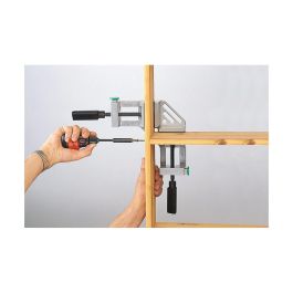 Wolfcraft Torno de ángulo doble de Aluminio