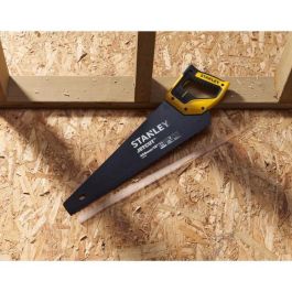 Stanley Sierra de Mano JetCut 450mm con Dientes Tratamiento Duro Point 2x para Mejor Penetración y Longevidad Hoja Acero Sueco 0.85mm