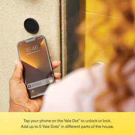 Yale AAAUV89687 Cerradura conectada Linus L2 - Batería recargable - Wi-Fi - Control de acceso - Acabado negro mate