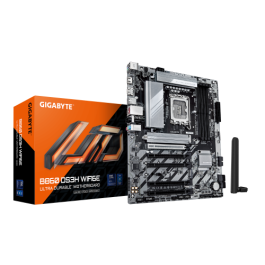 GIGABYTE B860 DS3H WIFI6E Placa base - CPUs Intel Core Ultra, VRM de 8+1+2+2 fases, hasta 9066MHz DDR5, 1xPCIe 5.0 + 1xPCIe 4.0 M.2, LAN 2,5 GbE, WiFi 6E, USB 3.2 Gen 2x2