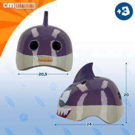 Casco Infantil K3yriders Shark 52-55 cm (4 Unidades)