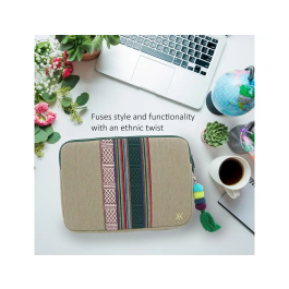 Funda para portátil Vam Vam Casablanca 12 pulgadas, protección acolchada y diseño artístico