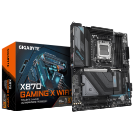 Gigabyte Placa Base X870 GAMING X WIFI7 - Compatible con AMD Ryzen 9000, 16+2+2 fases VRM, DDR5 hasta 8000MHz, Wi-Fi 7, 2.5GbE LAN, USB 3.2 Gen 2x2, Ref. 9MX87GX7-00-10 Precio: 255.50000025. SKU: B1FB35PYA2