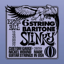 Ernieball Juego Bajo Eléctrico Slinky 6 Cuerdas Barítono