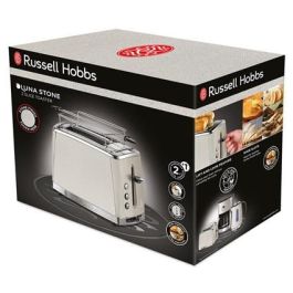 Russell Hobbs 26970-56 Tostador Luna Stone 2 Rebanadas, Control Nivel Tueste, Soporte Calientapanecillos, Función Levantar y Ver, Bandeja Recogemigas