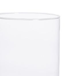 Jarrón Decoración Transparente Cristal 15 X 15 X 20 cm