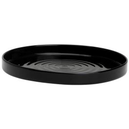 Plato Llano Negro Avet 25 cm (3 Unidades)