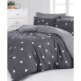 Juego de Cama ASI8683342642484 - 1 Funda Nórdica 220x240 cm + 2 Fundas Almohada 60x60 cm - Algodón/Poliéster Gris