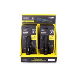 Edm Linterna Táctica X1 Recargable 550 Lm / 200 Lm IP67 Zoom 5W Aluminio Sumergible USB-C Ø3.2 x 13.9 cm
