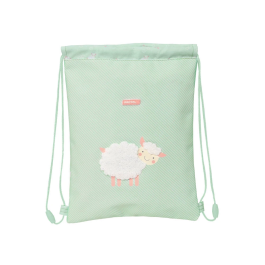 Bolsa Mochila con Cuerdas Safta Ovejita Verde (26 x 34 x 1 cm) Precio: 7.95000008. SKU: S4307529