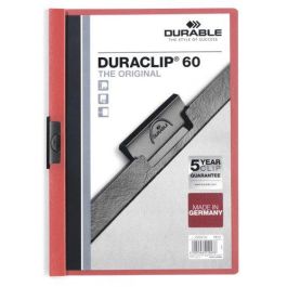 Durable Duraclip 60 Carpeta Dossier con Pinza Rojo A4 - 25 Unidades Precio: 37.8900005. SKU: S8404309
