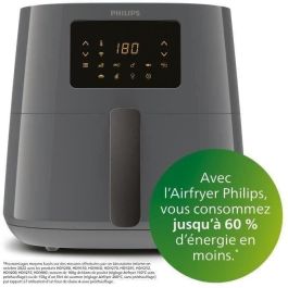 Philips Airfryer Essential XL Digital HD9280/60, freidora libre de aceite, 1.2 kg, tecnología de aire rápido, 7 preajustes, gris