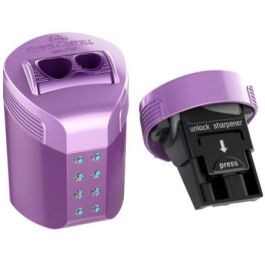 Faber-Castell Sacapuntas Doble Roll-On Sparkle - Sostenible, Recargable, para Lápices Estándar y Jumbo, Cuchillas Alemanas