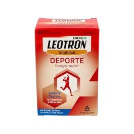 Leotron Deporte 20 Sobres Bucodispersables - Energía Rápida con Cafeína, Taurina, 10 Vitaminas y 4 Minerales - Sabor Naranja, sin agua Precio: 11.9499996. SKU: B1EEGX6CXM