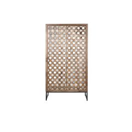 Armario Indio DKD Home Decor Natural Plateado 38 x 170 x 93 cm