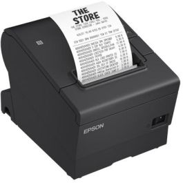 Epson TM-T88 VII Impresora de Tickets Térmica, Ancho Papel 80mm, USB-Ethernet, Negra