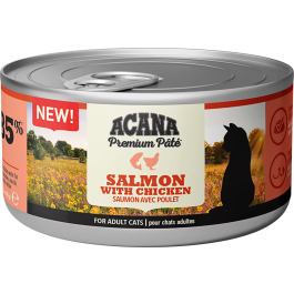 Acana Feline Premium Pate Salmon Y Pollo 24x85 grs Precio: 31.7727278. SKU: B1GZ9KD5CH
