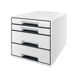 Leitz WOW Desk Cube Fichero Cajones Sobremesa, 4 Cajones, Negro/Blanco, 287x270x363 mm Precio: 110.3883. SKU: B1HBPHFT9C
