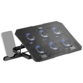 Mars Gaming Soporte Refrigerante MNBC23 para Portátiles hasta 16" con Iluminación LED Azul y Soporte para Smartphone Precio: 25.4999998. SKU: B14ZB2BR7L