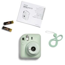 Fujifilm INSTAX mini 12 Cámara Instantánea con Flash Automático, Modo Selfie, Azul Pastel - 16806119